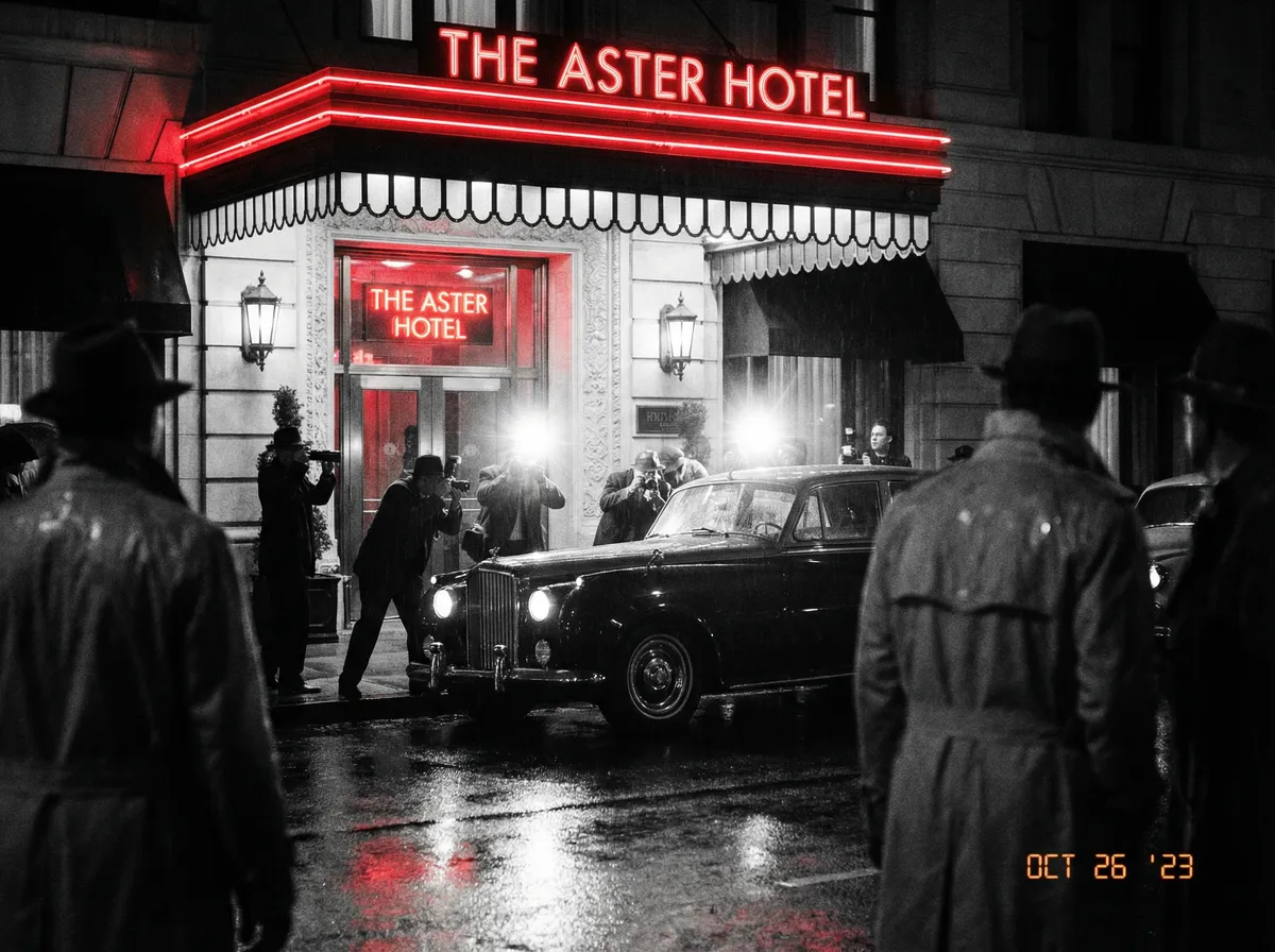 单边耳机 独家：酒店门口拍摄画面
